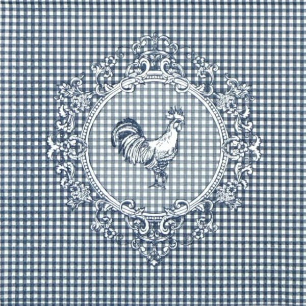 Paper Napkin - Rooster Blue