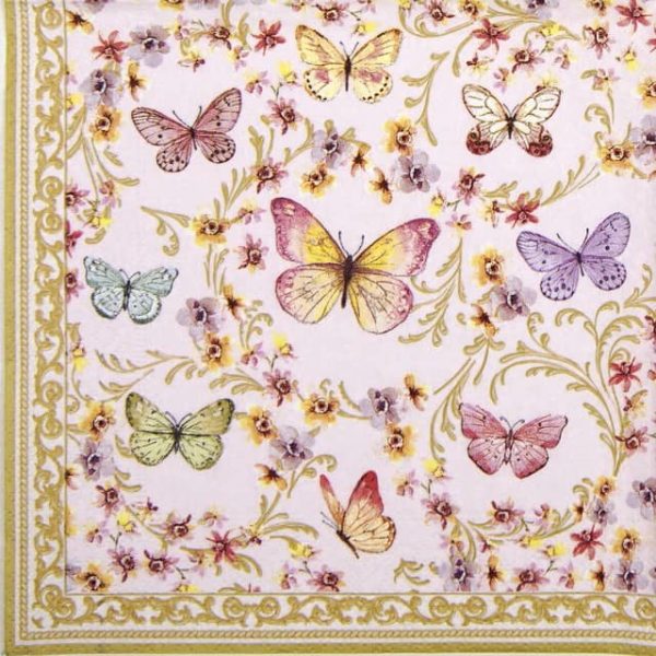 Lunch Napkins (20) - Majestic Butterflies