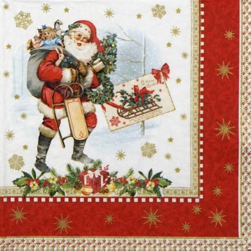 Paper Napkin - Vintage Christmas