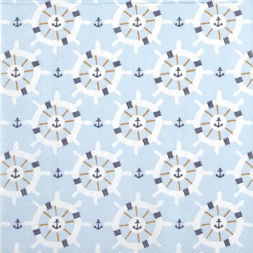 Paper Napkin - Boat Trip light blue