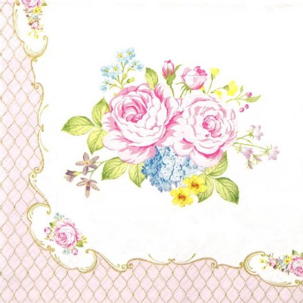 Paper Napkin - Heritage Roses
