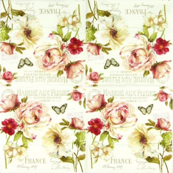 Paper Napkin - Marche aux Fleurs