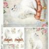 Rice Paper - White Cats - 0074 (22 x 32cm)