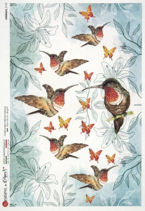 Rice Paper - Birds - 0149 (22 x 32cm)