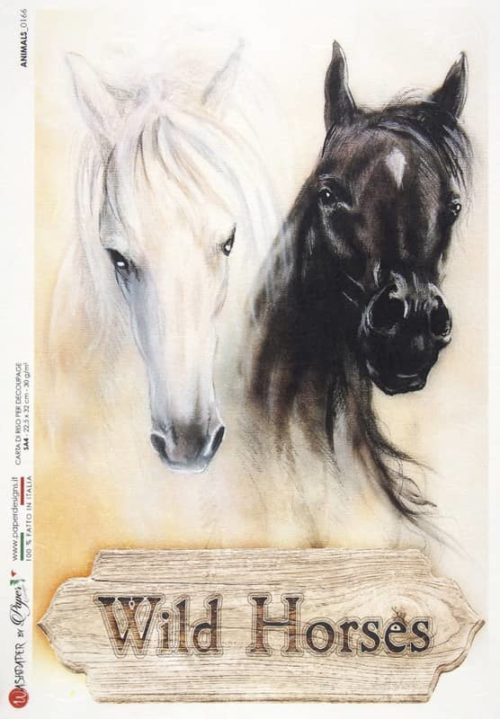 Rice Paper - Wild Horses - 0166 (22 x 32cm)