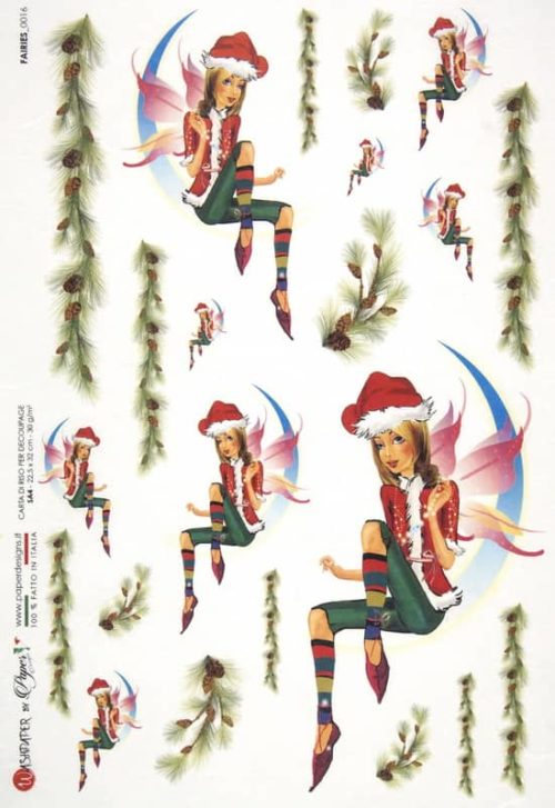 Rice Paper - Santa Fairies (22 x 32cm)