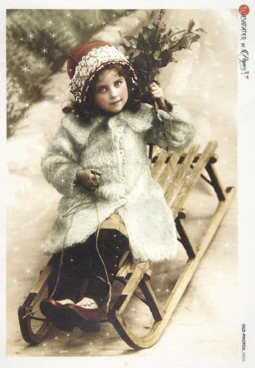 Rice Paper - Winter Old Photos (22 x 32cm)