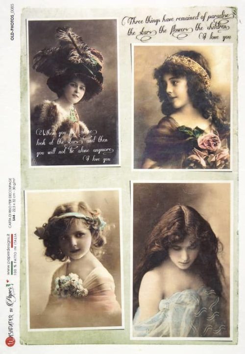 Rice Paper - Old Photos 0085 (22 x 32cm)