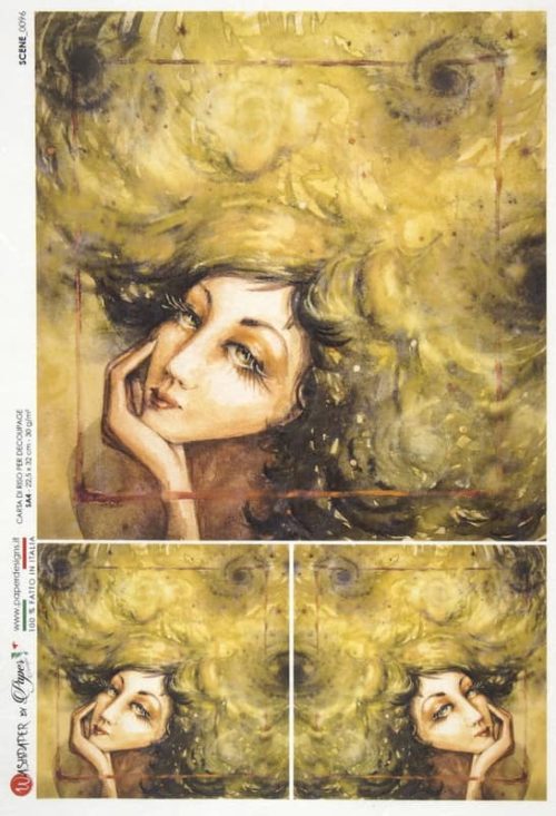 Rice Paper - Blond Hair (22 x 32cm)