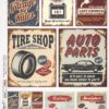 Rice Paper - Car Service Labels (22 x 32cm)