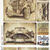 Rice Paper - Vintage Cars (22 x 32cm)
