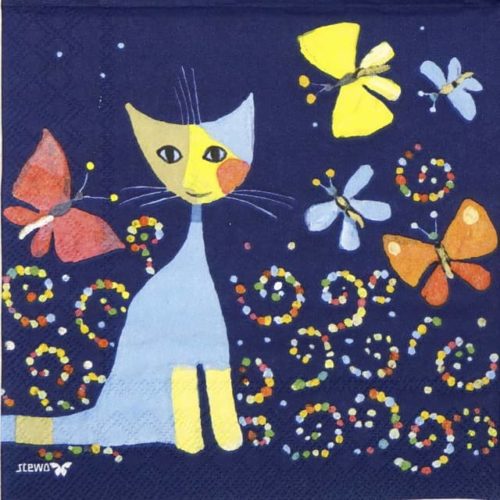 Paper Napkin - R.W. Cat Danza Delle Farfalle