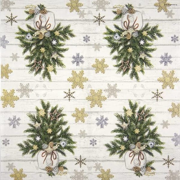 Paper Napkin - Decorated Branches - Image 2