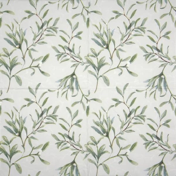 Paper Napkin - Mistletoe All Over Grey - Image 2