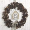 Cocktail Napkins (20) - Pine Cone Wreath