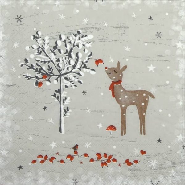 Cocktail Napkins (20) - Sniffing Deer