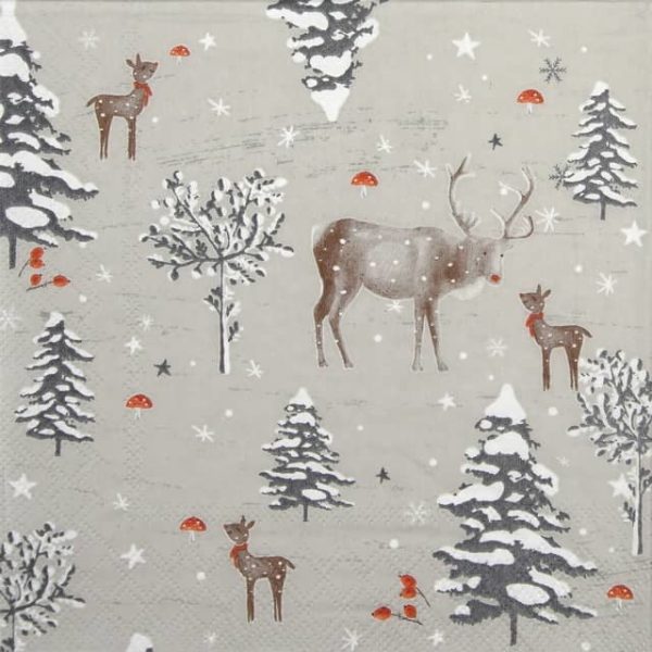 Lunch Napkins (20) - Snow Forest