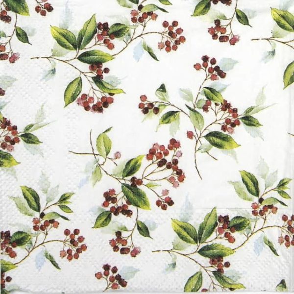 Lunch Napkins (20) - Winter Foliage