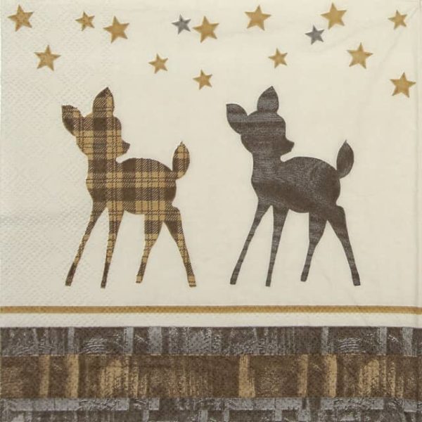 Paper Napkin - Wooden Deer