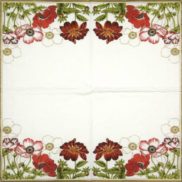 Paper Napkin - Anemones with Georginia - Image 2