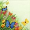 Paper Napkin - Tulips & Butterflies