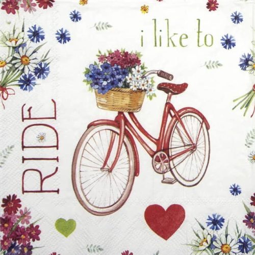 Paper Napkin - I Love My Bike