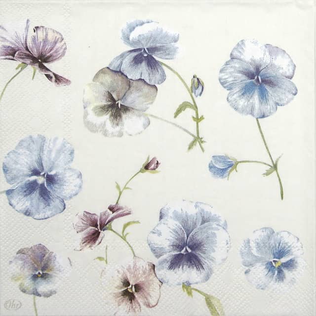 Paper Napkin - Viola in Vogue cream