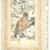 Rice Paper - Cat in forest brown