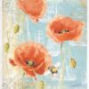 Rice Paper - Three poppies