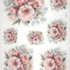 Rice Paper Pink Roses Bouquets