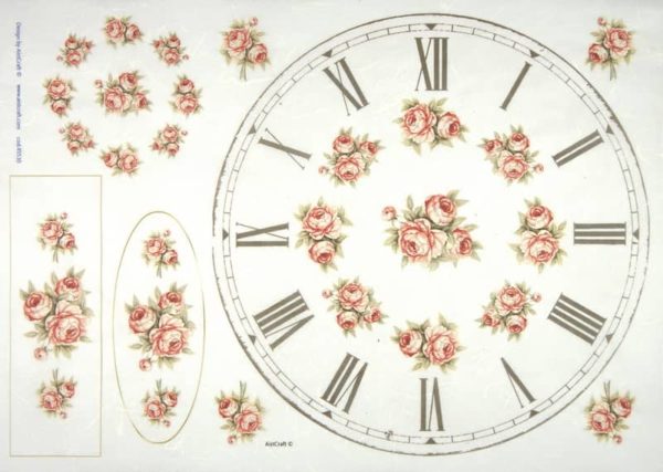 Rice Paper Clocks and Roses