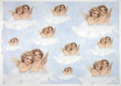 Rice Paper Angels Light Blue