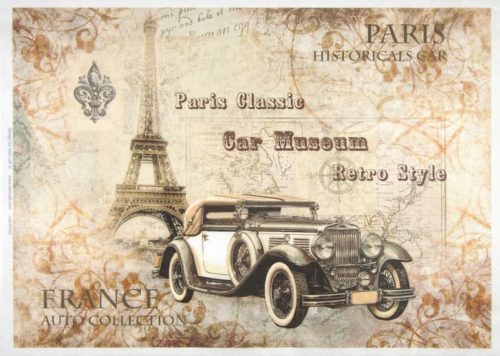 Rice Paper France Historical Car