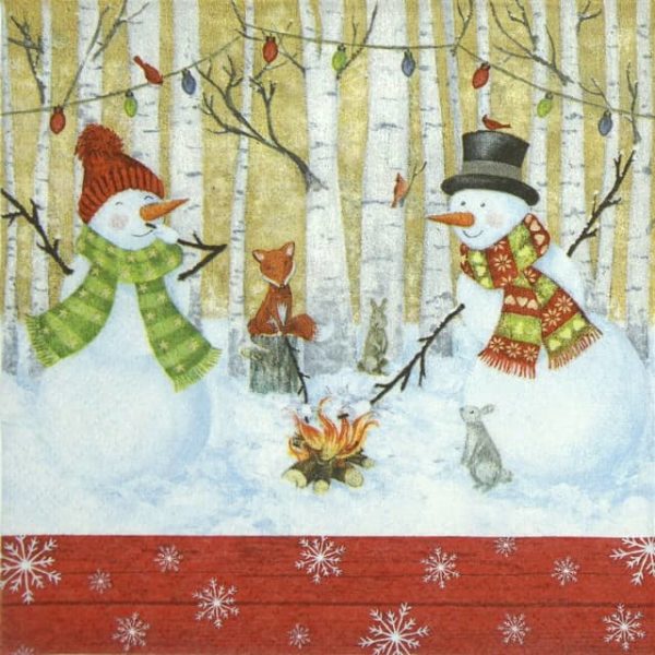 Lunch Napkins (20) - Winterly Barbecue