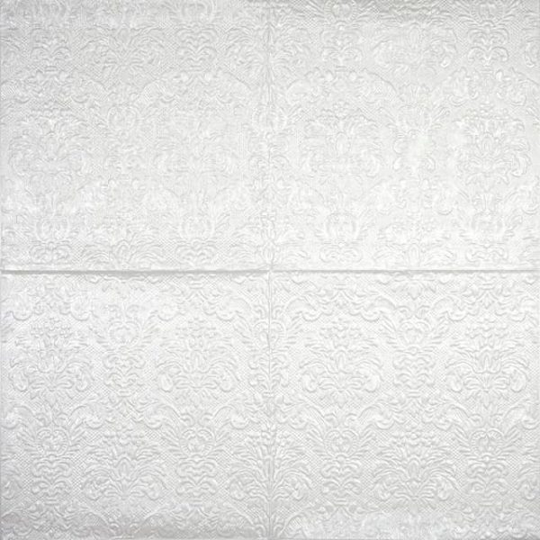 Lunch Napkins (15) - Embossed Elegance Pearl