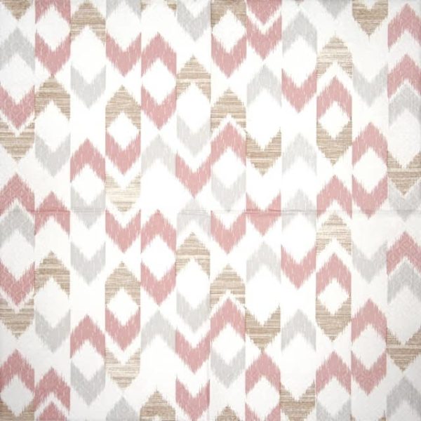 Lunch Napkins (20) - Bamboo ikat rose