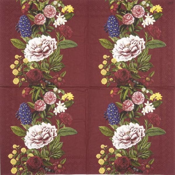 Paper Napkin - Magdalene bordeaux_IHR_928818