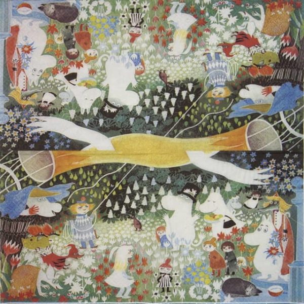 Paper Napkin -  Moomins In a Meadow