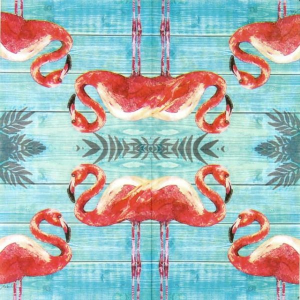 Lunch Napkins (20) - Summer Flamingos