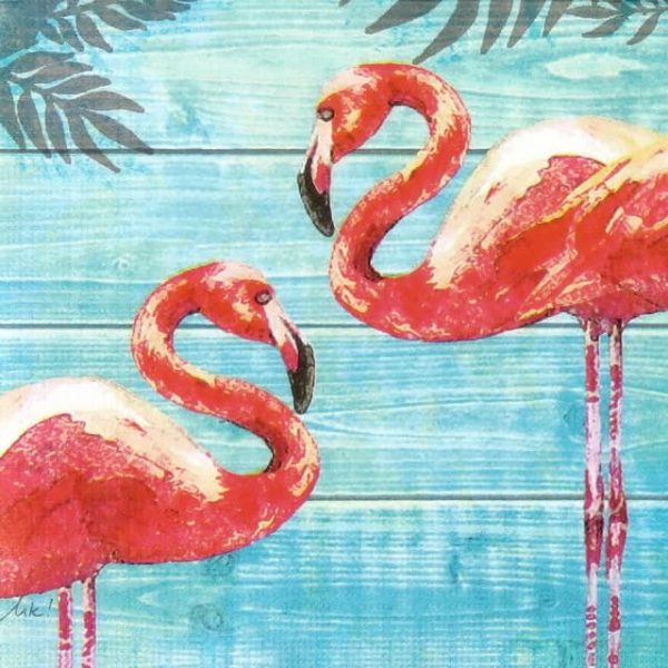 Lunch Napkins (20) - Summer Flamingos