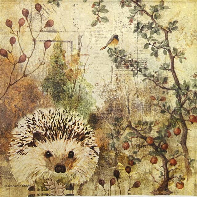 Paper Napkin - Autumn Hedgehog