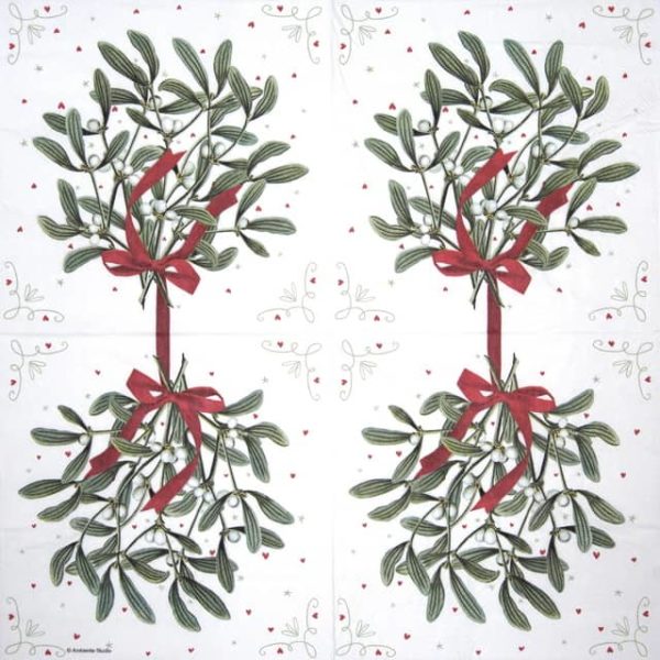 Paper Napkin - Mistletoe - Image 2