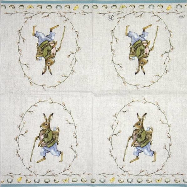 Paper Napkin - Edward rabbit