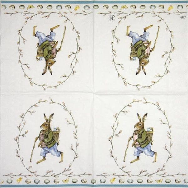 Paper Napkin - Edward-rabbit white - Image 2