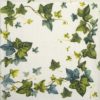 Cocktail Napkin - Ivy dream white