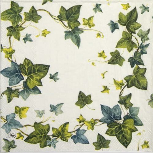 Cocktail Napkin - Ivy dream white