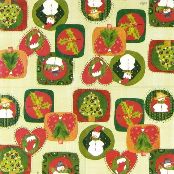 Paper Napkin - Seasons Symbols cream - Image 2