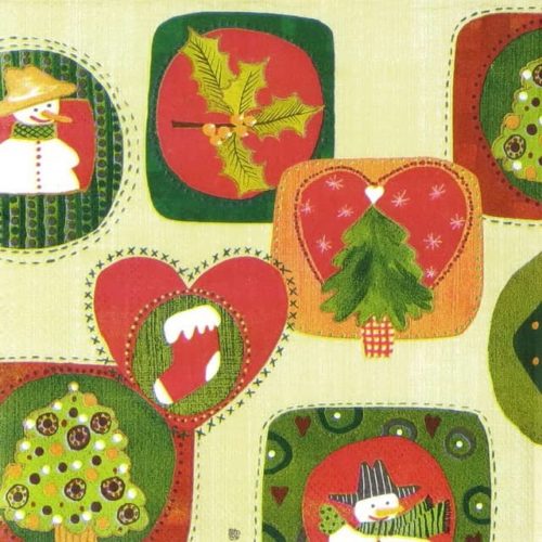 Paper Napkin - Seasons Symbols cream