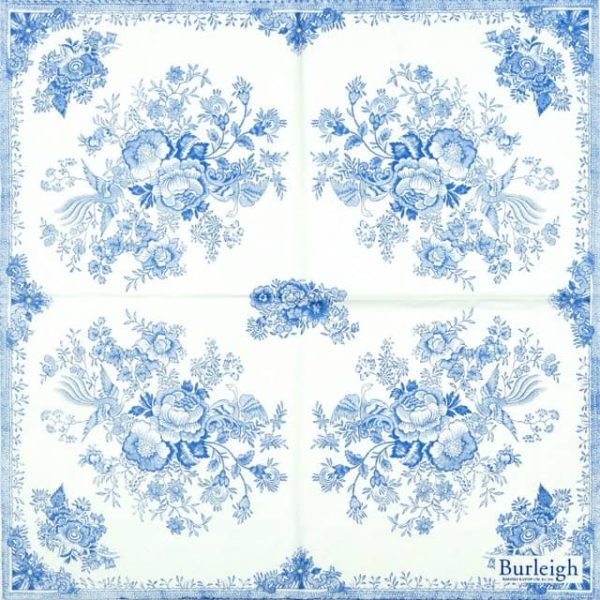Lunch Napkins (20) - Asiatic Pheasant Blue - Image 2