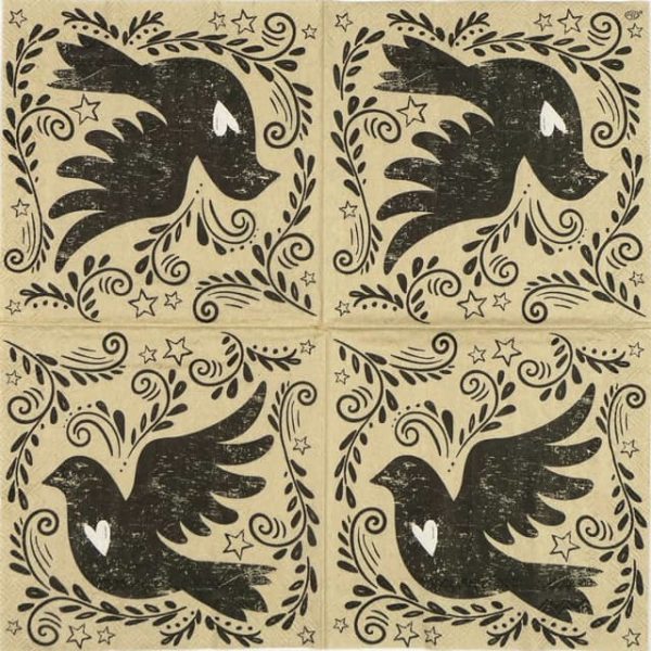 Cocktail Napkin - Vintage Bird